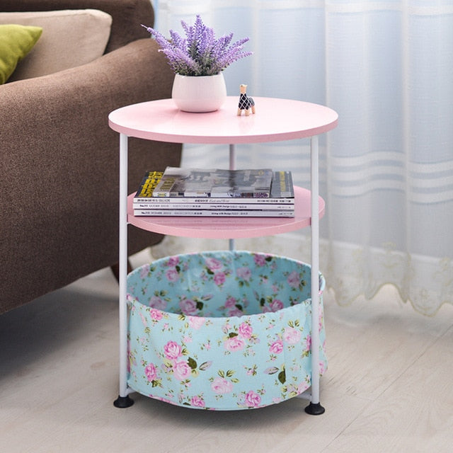 Movable Round Small Table