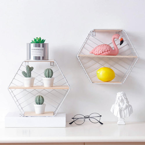 Iron Hexagonal Shelf