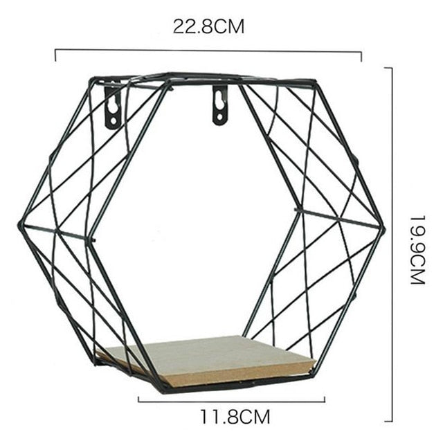 Iron Hexagonal Shelf