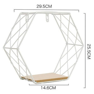 Iron Hexagonal Shelf