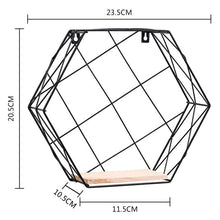 Load image into Gallery viewer, Iron Hexagonal Shelf