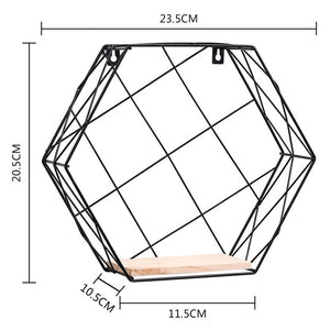 Iron Hexagonal Shelf