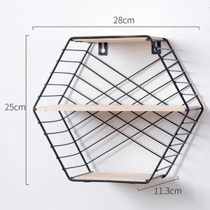 Iron Hexagonal Shelf